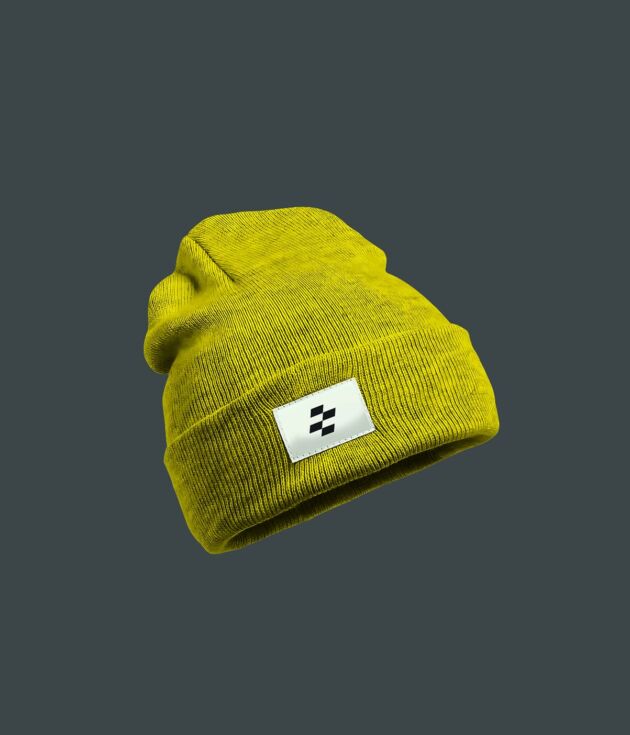 Lime Formula 1 beanie